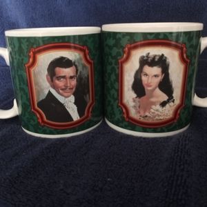 Vintage 1989 Gone with the wind mug set of 2